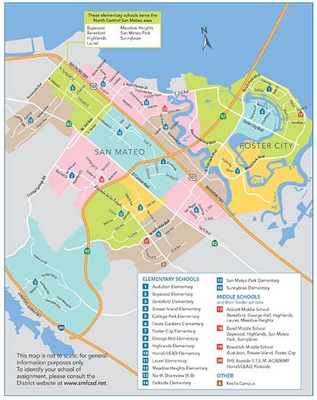 San Mateo Foster City School District Map | SF/Peninsula School ...