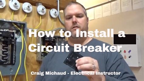 Installing a Circuit Breaker - YouTube