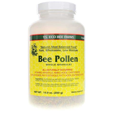 Bee Pollen Granules Low Moisture, YS Organic Bee Farms