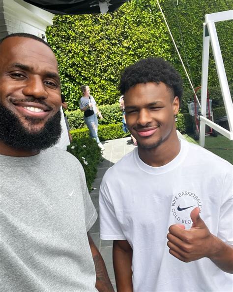 LeBron James Defends Son Bronny After He's Dropped From NBA Mock Draft