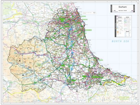 County Durham Map – Map Logic