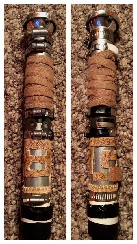 Low budget ($0) custom lightsaber hilt I made out of pieces I found in the garage. Based on the ...