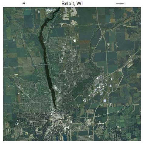 Aerial Photography Map of Beloit, WI Wisconsin