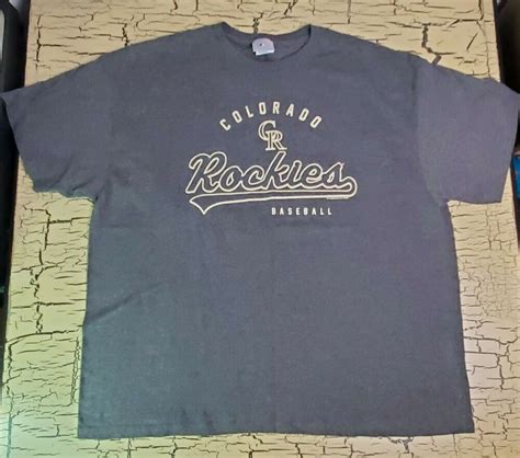 Colorado Rockies Baseball Gray T Shirt 2XL Mens MLB Genuine Merchandise XXL | eBay | Colorado ...