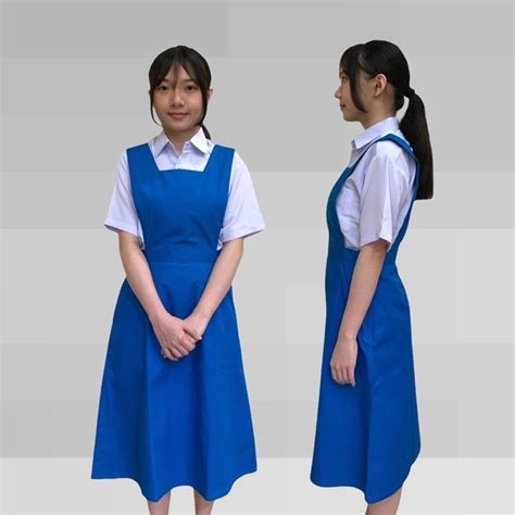 Pintar School Uniform Secondary School Blue Pinafore | Shopee Malaysia