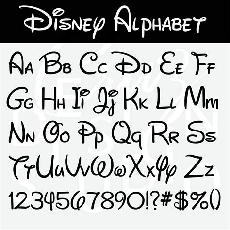 Disney Letters Printable