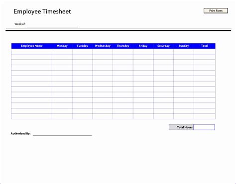 12 Daily Timesheet Template Excel 2010 - Excel Templates