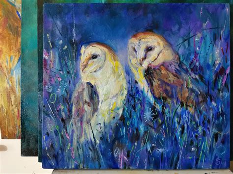 Barn Owl Painting — Sue Gardner - Original Paintings