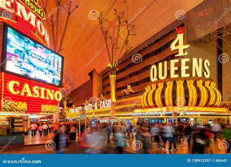 4 Queens Hotel and Casino Las Vegas Nevada Editorial Photography - Image of downtown ...