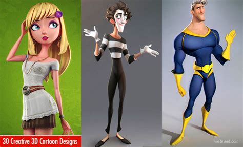 30 Creative 3D Cartoon Character Designs for your inspiration