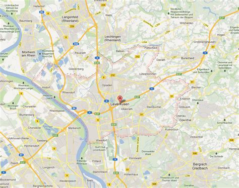 Leverkusen Map - Germany