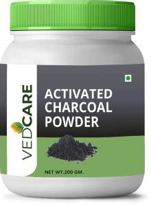 Vedcare 100% Natural Activated Charcoal Powder Face Mask, Cleansing ...