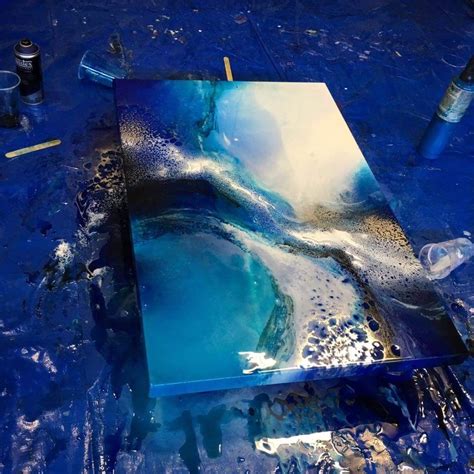 Image result for resin art liquid dye canvas Flow Painting, Resin Painting, Acrylic Pouring Art ...