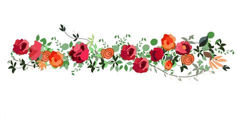 Background image a garland of red roses 4677205 Vector Art at Vecteezy