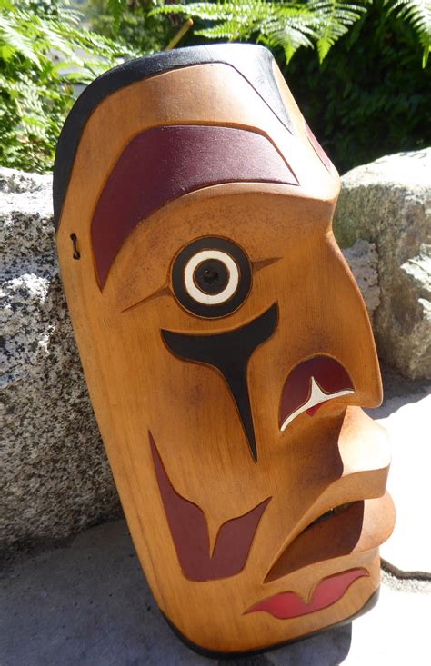 Northwest Coast Canada First Nations Potlatch Ceremonial Mask ⋆ Copper Shield Tribal Art