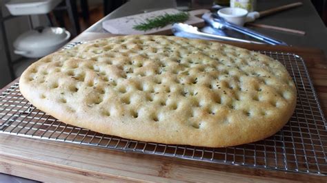 Focaccia Recipe - Italian Flat Bread with Rosemary and Sea Salt - YouTube