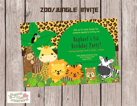 Zoo Party Invitation Zoo Birthday Invitation Zoo - Etsy