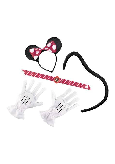 Women's Red Minnie Mouse Accessories Kit