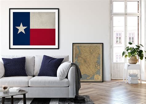 Texas Flag Art Texas Flag Print Flag Poster State Flag - Etsy