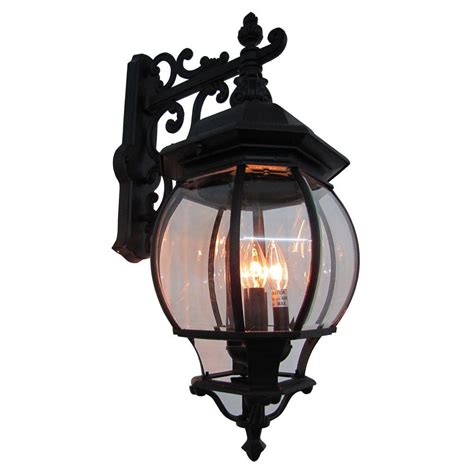 Feiss Cotswold Lane 3-Light Black Outdoor Wall Lantern-OL5404BK - The Home Depot