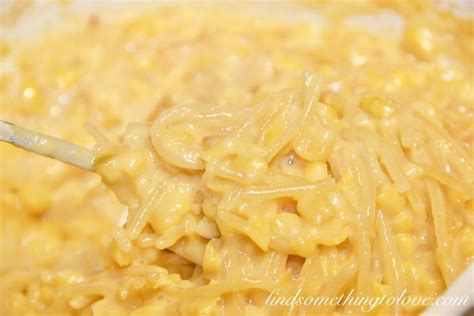 spaghetti corn casserole velveeta crockpot in 2024 | Delicious dinner recipes, Cheesy corn ...