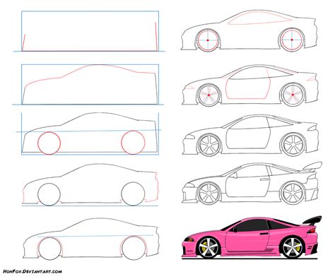 How To Draw A Simple Sports Car