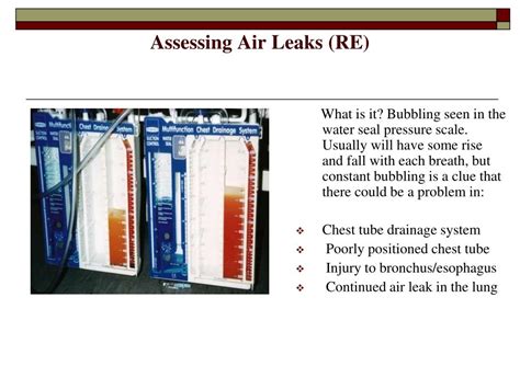 PPT - Chest Tubes: Indication to Removal Chest Tube Care and Monitoring PowerPoint Presentation ...