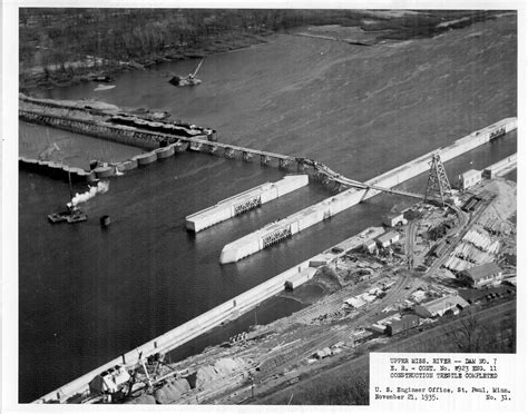 Construction of Lock and Dam 7