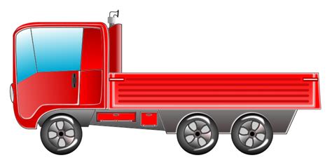 Red Truck Vector Image - Lorry Clipart - Png Download - Full Size Clipart (#5226331) - PinClipart