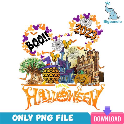 Boo disney halloween 2023, halloween png, Instant download.