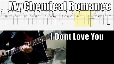 My Chemical Romance I Dont Love You Guitar Cover Tab - YouTube