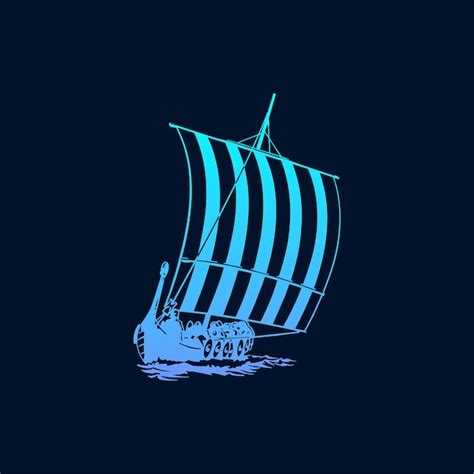 Premium Vector | Pirate ship vector logo design