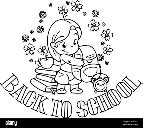 Welcome Back To School Clipart Black And White