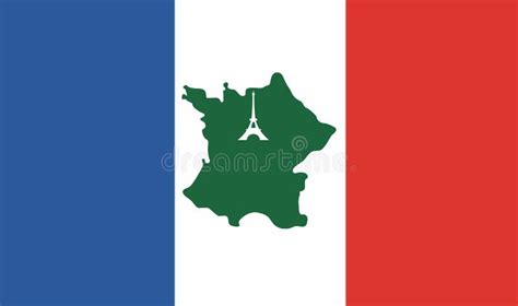 French flag, territory. stock illustration. Illustration of ...