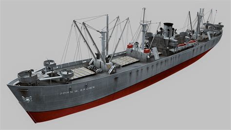 liberty ships 3d model