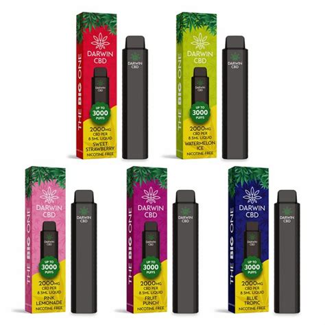 Darwin The Big One 2000mg CBD Disposable 3000 Puffs - £14.99 - UK Vape ...