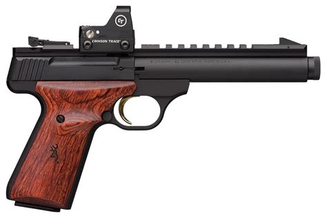 Browning Buck Mark Field/Target 22LR Suppressor Ready Rimfire Pistol with Crimson Trace Red Dot ...