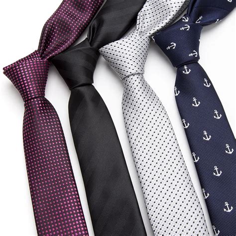 Men Tie fashion Mens 5cm Slim ties Striped lattice Neckties Gravata ...