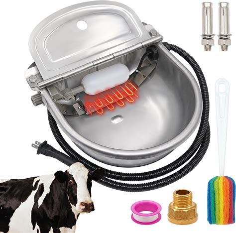 Amazon.com : Heated Automatic Livestock Waterer, Heated Automatic Water ...