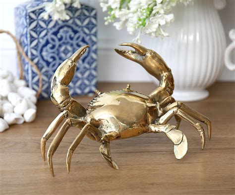 Brass Crab Sculpture Large