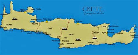 Mappa di Creta, cartolina e fotografie della Creta Grecia