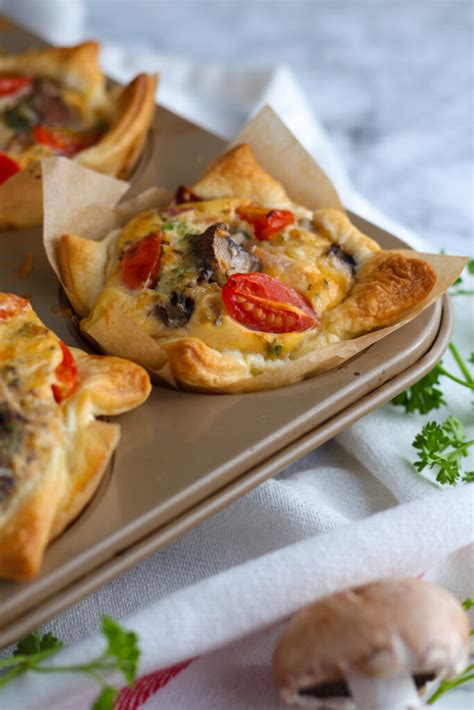 How to make Puff Pastry Mini Quiches - Days of Jay