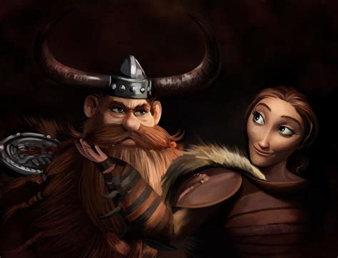 Stoick the Vast and Valka by MartaDeWinter on DeviantArt