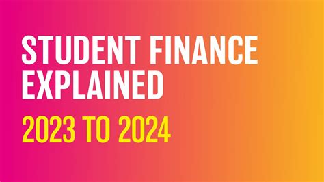 Student Finance Explained 2023 to 2024 - YouTube