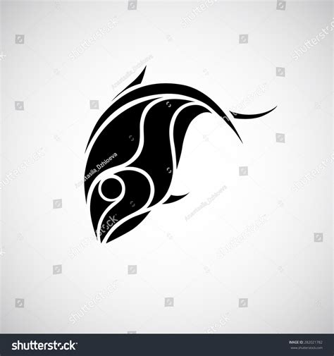 Fish Vector Silhouette Stock Vector (Royalty Free) 282021782 | Shutterstock