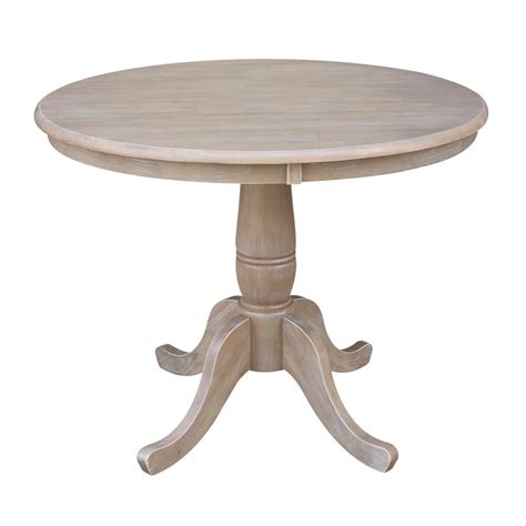 International Concepts Unfinished Pedestal Dining Table-K-36RT - The Home Depot