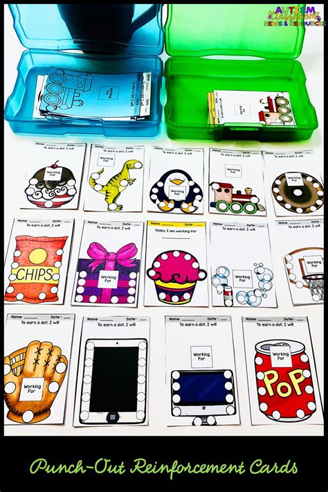 Behavior Punch Cards for Positive Reinforcement & Classroom Behavior ...