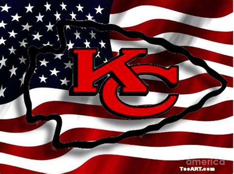 Kansas City Kc Chiefs Usa Flag Art Painting By Teo Alfonso Fine Art | sexiezpix Web Porn