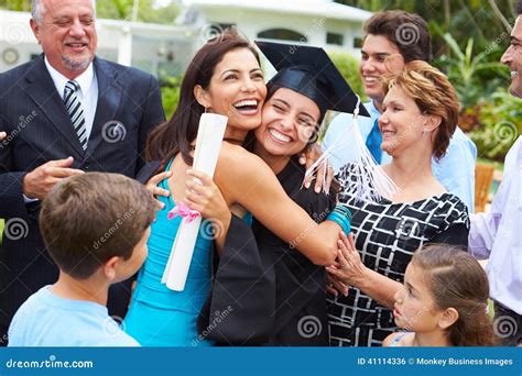 Hispanic Student And Family Celebrating Graduation Royalty-Free Stock Photo | CartoonDealer.com ...