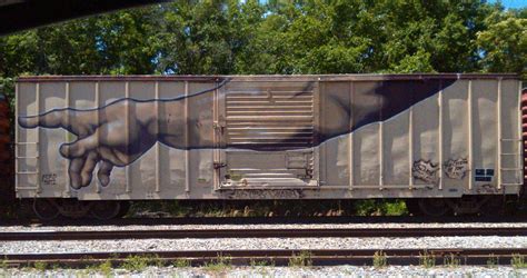 Sometimes art is a crime. Nicely done Graffiti on a boxcar in ...